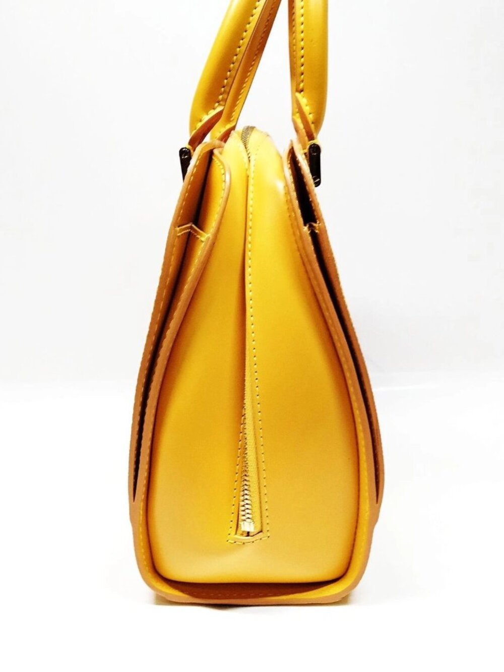 Authentic Louis Vuitton Pont Neuf Epi Leather Yellow Satchel Top Handle Designer - Picture 7 of 16